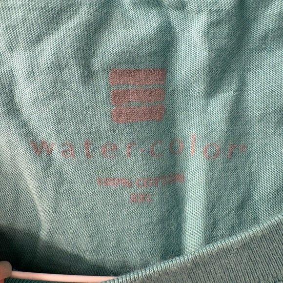 Teal Men's Watercolor Shirt - Picture 3 of 3